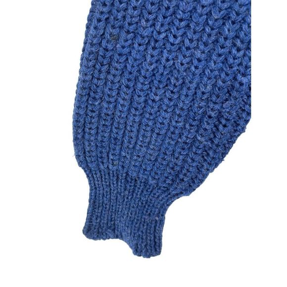 Vintage Carbery Ireland 100% Pure New Wool Sweater Navy Pullover Knit‎ - Picture 6 of 15